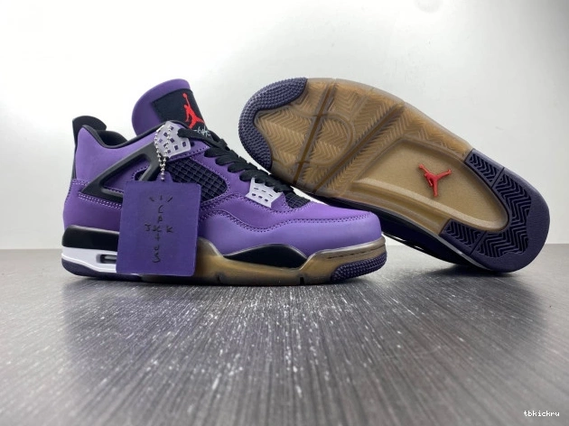 Rep TBK and 766296 Retro (Friends Travis 4 LN4 Purple Jordan Scott Family) 0808
